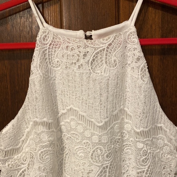 Monteau Spaghetti strap Laced Overlay Dress - Picture 3 of 7